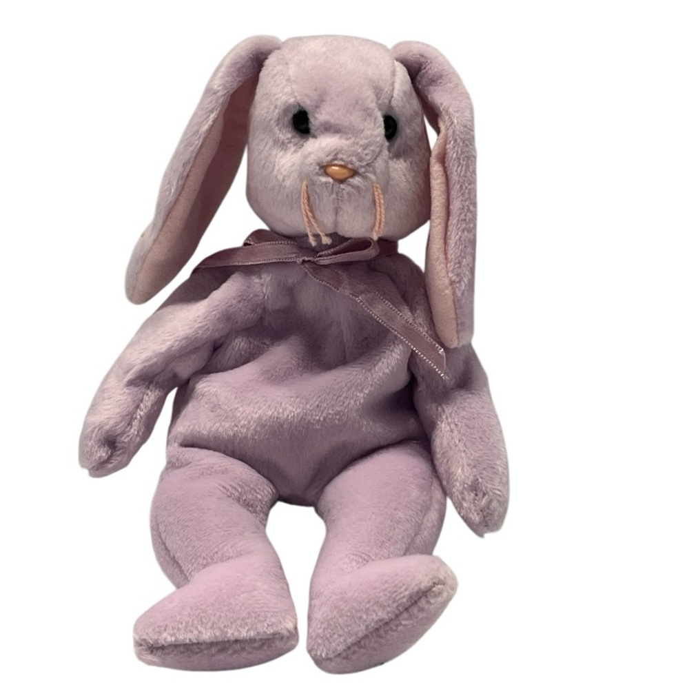 Ty Beanie Babies "Floppity" the Lavender Bunny. PVC May 28, 1996